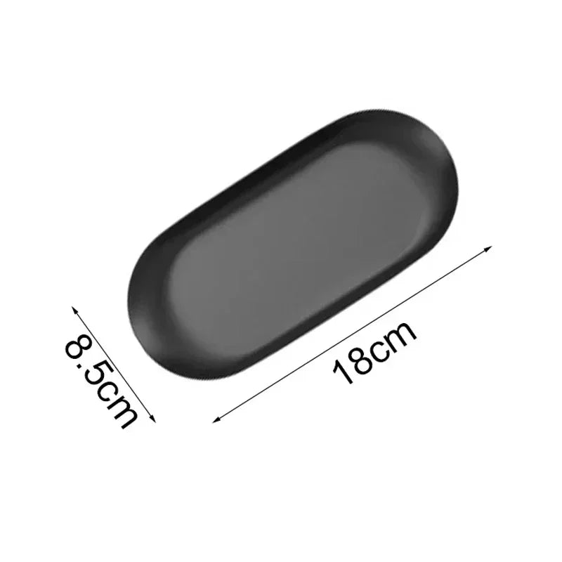 Oval Cosmetic Storage Tray